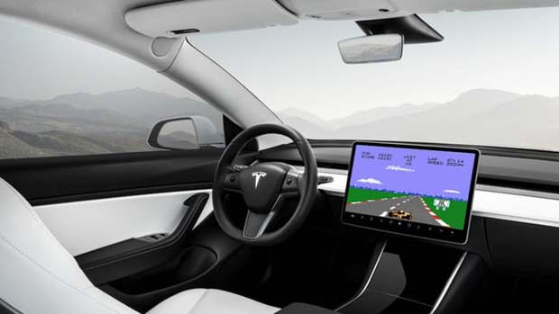 Tesla now has Atari games